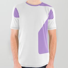 Z (Lavender & White Letter) All Over Graphic Tee