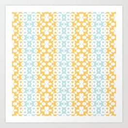 Abstract Fascade Pattern Artwork 04 Color 3 Art Print