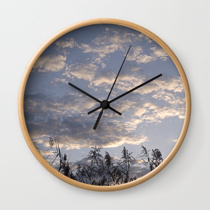 Fall Sky Wall Clock