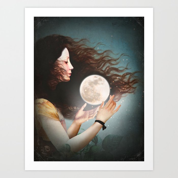 Discover the motif MEET THE MOON by Christian Schloe as a print at TOPPOSTER