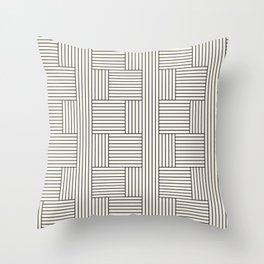 Cross Line Pattern Throw Pillow