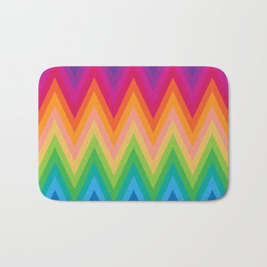 Zig Zag Chevron Pattern G291 Bath Mat