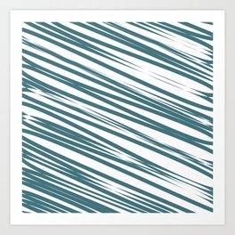 Ocean stripes background Art Print