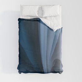 Blue and Gray Abstract Duvet Cover
