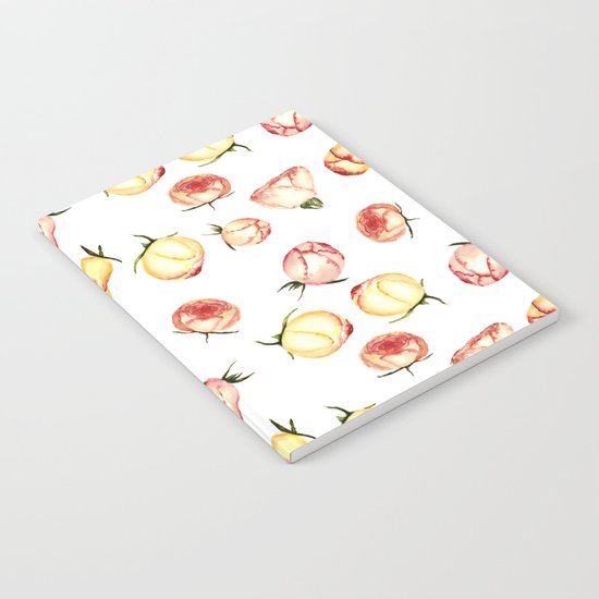 Vintage rose buds pattern Notebook