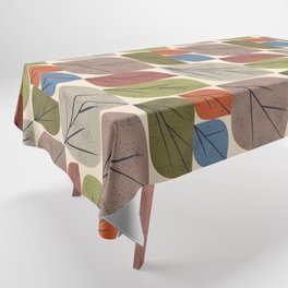 Leaf Grid Tablecloth | Design, Illustration, Texture, Modern, Color, Drawing, Mod, Autumn, Shape, Nature 