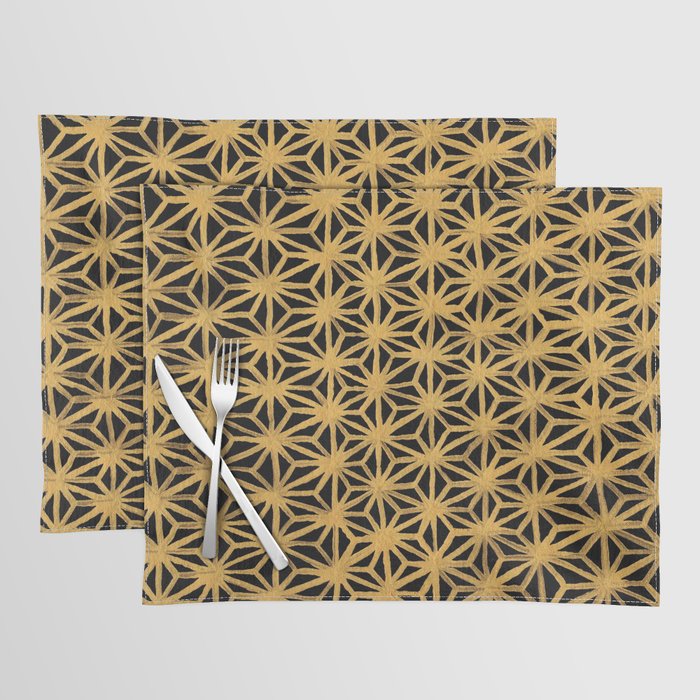 Diamond Star gold and black Placemat