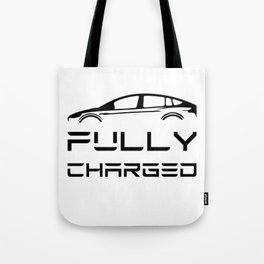 Roadster Fully Charged - Electric Car - Car Enthusiast Tote Bag