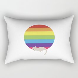 Cat Sun Pride Rectangular Pillow