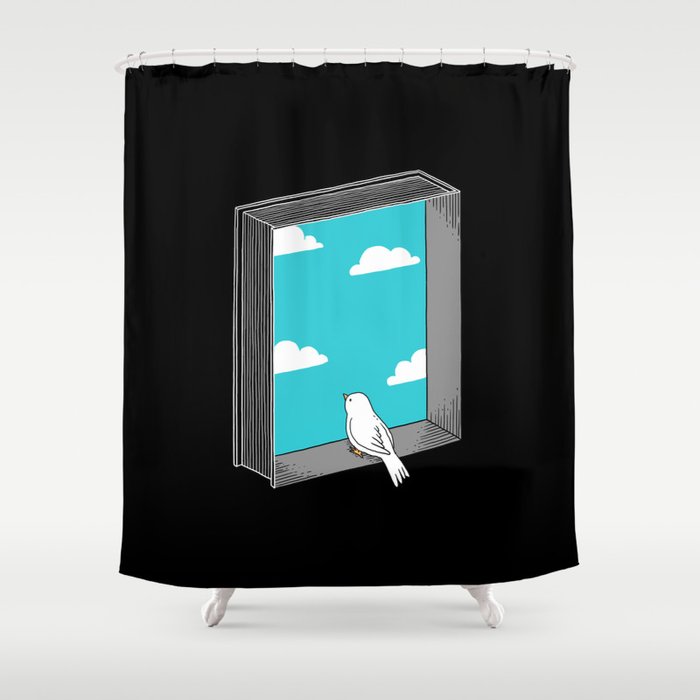 Every book a window Shower Curtain