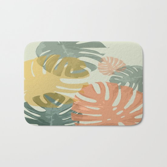 Monstera Pop Bath Mat