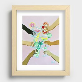Better With Friends Recessed Framed Print