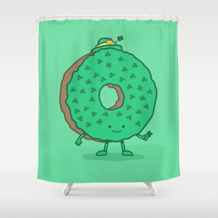 The St Patricks Day Donut Shower Curtain