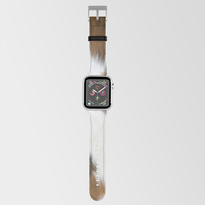 Hygge Rust Cowhide in Tan + White  Apple Watch Band