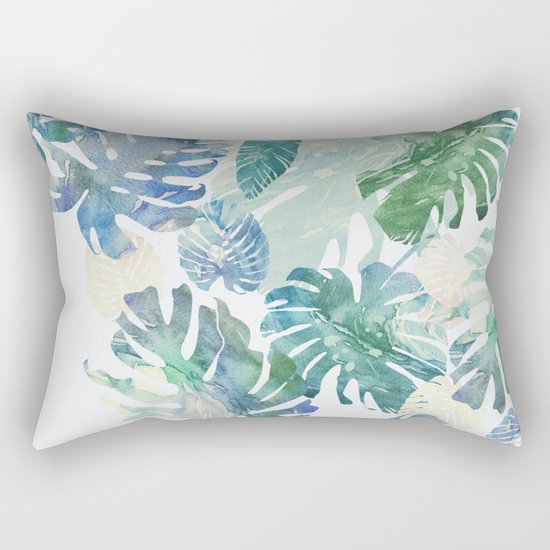 tropical cold leaves Rectangular Pillow
