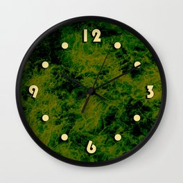 Dark olive Wall Clock