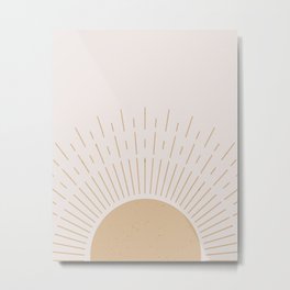 Sunrise - Modern Home Art Metal Print | Sunart, Sunrise, Wallart, Poster, Terracottasun, Scandi, Graphicdesign, Abstractart, Sunwallart, Bohosunart 