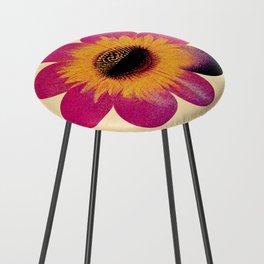 70s daisy flower  Counter Stool