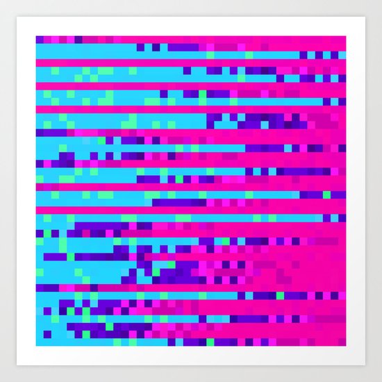 Pixel Pattern 2 Art Print