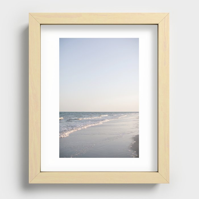 Beach at Sunset - Hilton Head Island, SC Recessed Framed Print