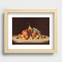 Still Life with Fruit and Nuts, 1848 by Robert Seldon Duncanson Recessed Framed Print