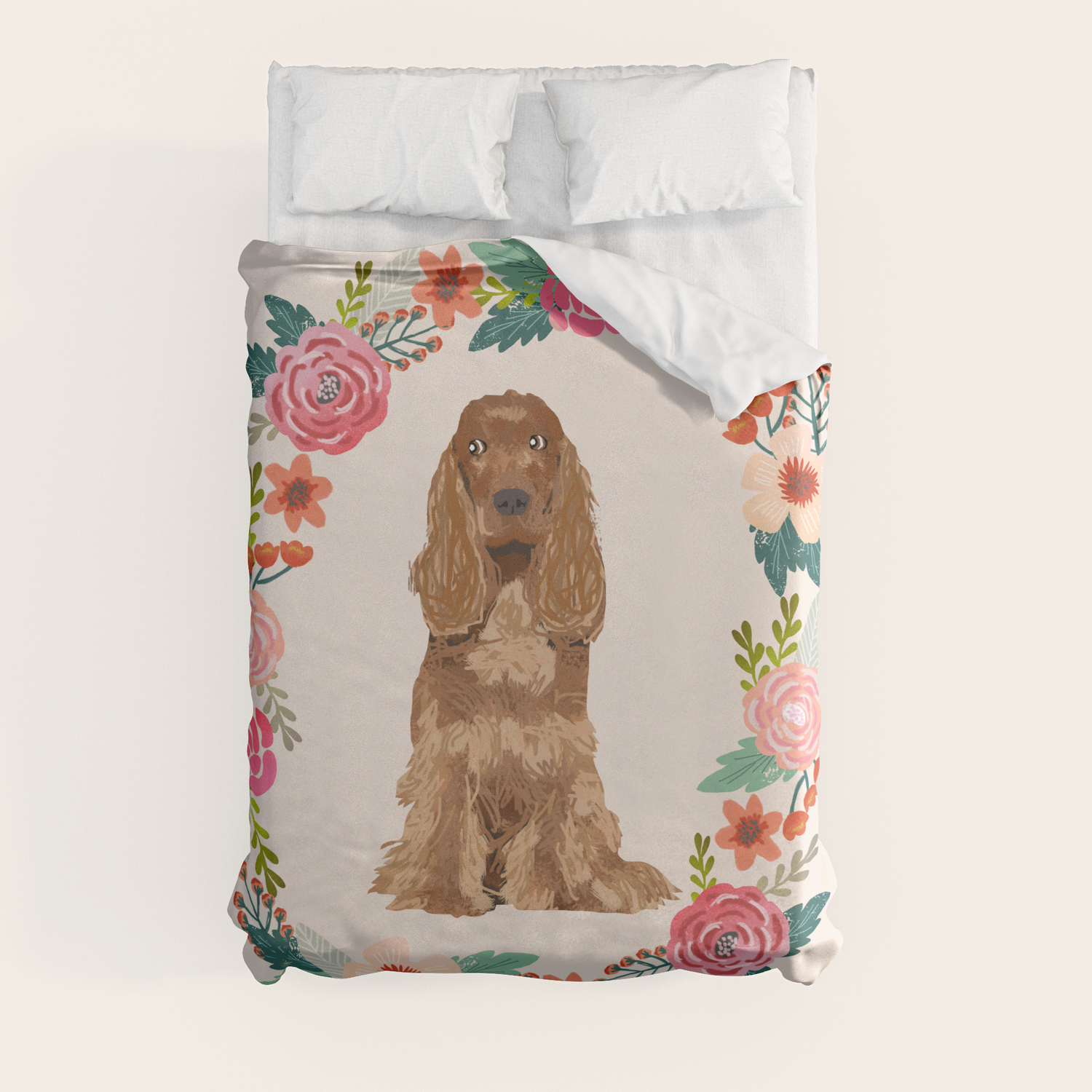 cocker spaniel duvet cover