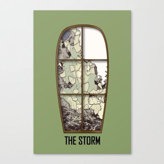 Windows the storm Canvas Print