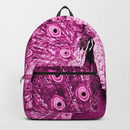 Pink Peacock Backpack