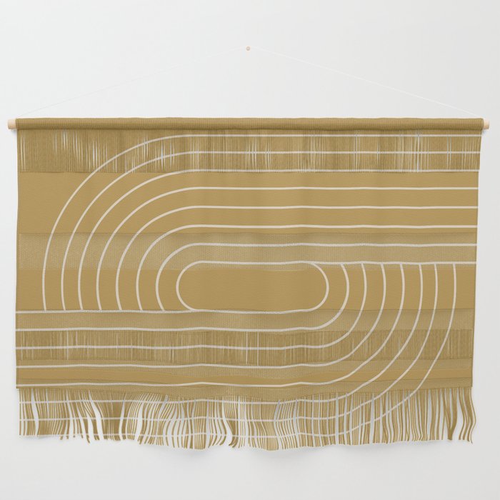 Oval Lines Abstract XXXVII Wall Hanging