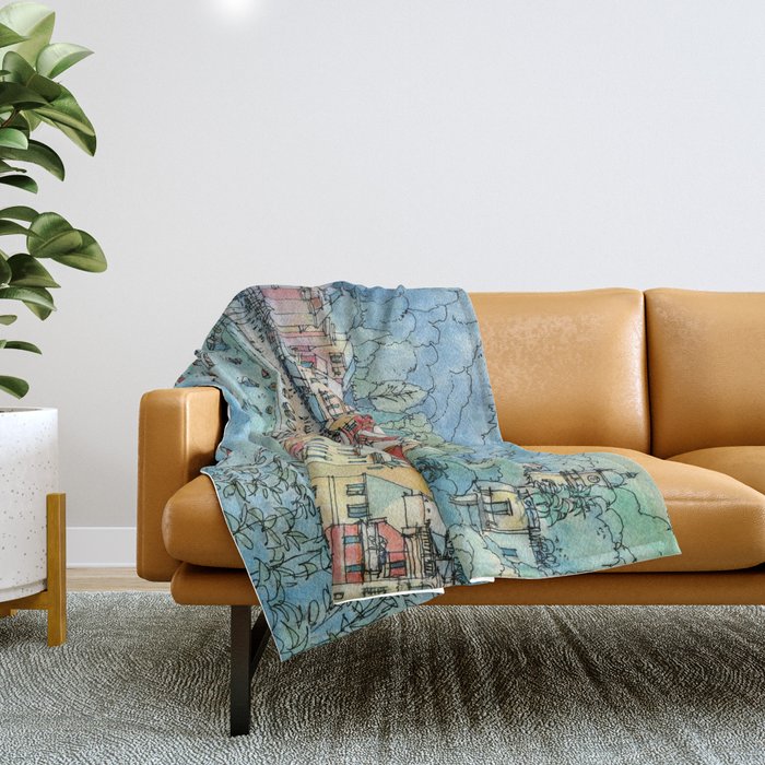 Portofino, Italy Throw Blanket