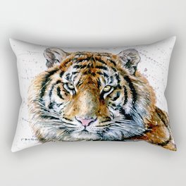 Tiger watercolor Rectangular Pillow