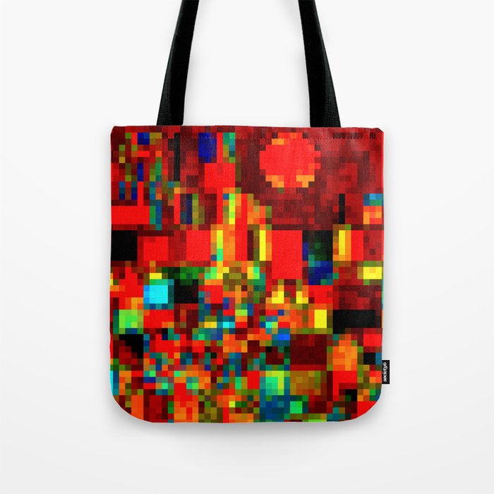 Tribute to Paul Klee-Pixel 92 Tote Bag