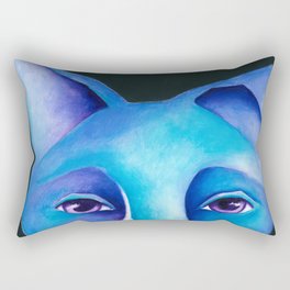 Blue Dog original artwork by Deb Harvey Rectangular Pillow