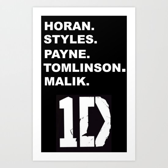 One Direction Art Print