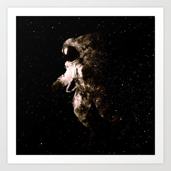Discover the motif SPACE WALK by Andreas Lie as a print at TOPPOSTER
