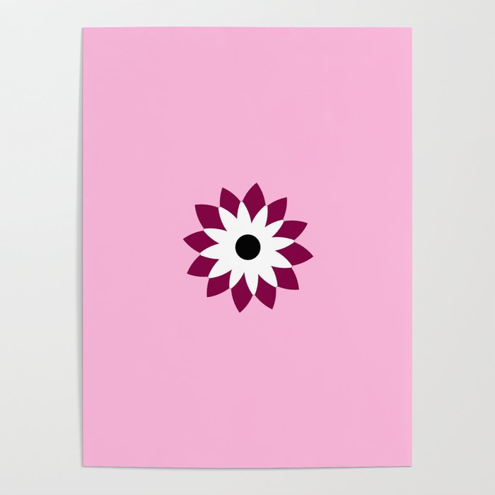 Geometric flower 147 Poster