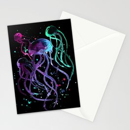 Dark Side Jellyfish Stationery Cards