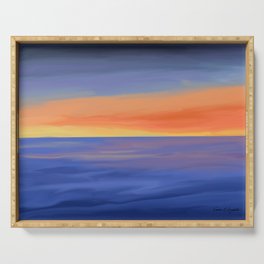 California Sunset Serving Tray