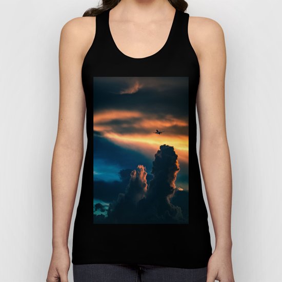 above the clouds Unisex Tank Top