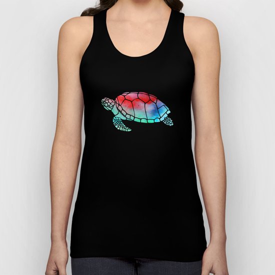 Watercolor Turtle Unisex Tank Top