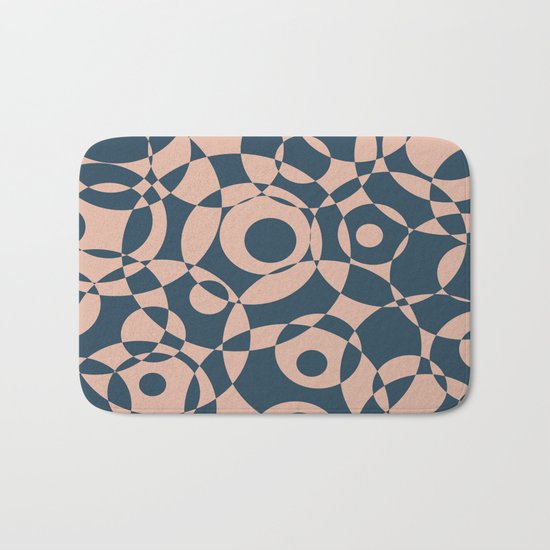 Abstract circles Bath Mat