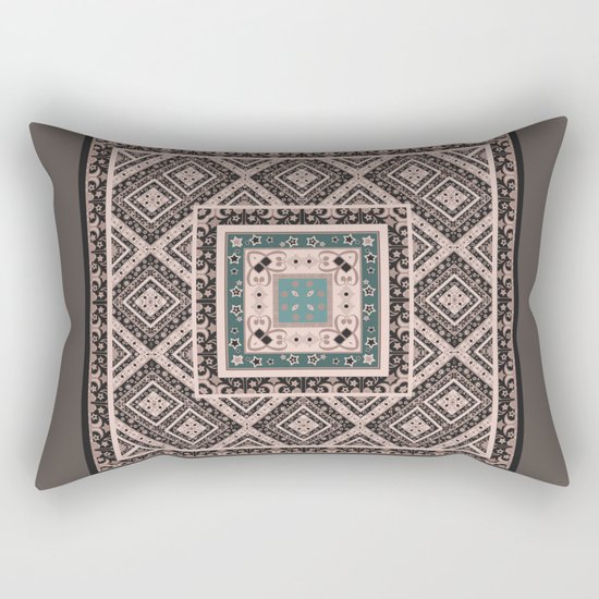 National classic abstract pattern retro print Rectangular Pillow