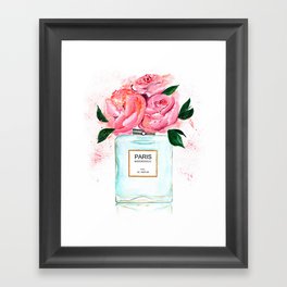 Paris perfume Floral Art Framed Art Print
