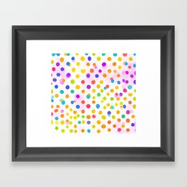 Playful Polka Dots Framed Art Print