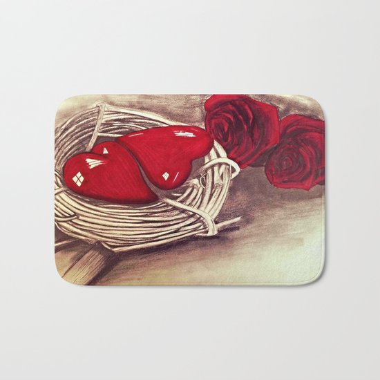 Heart of Rose Bath Mat