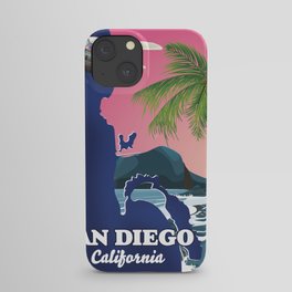 San Diego California map iPhone Case