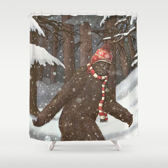 Everyone Gets Cold Shower Curtain
