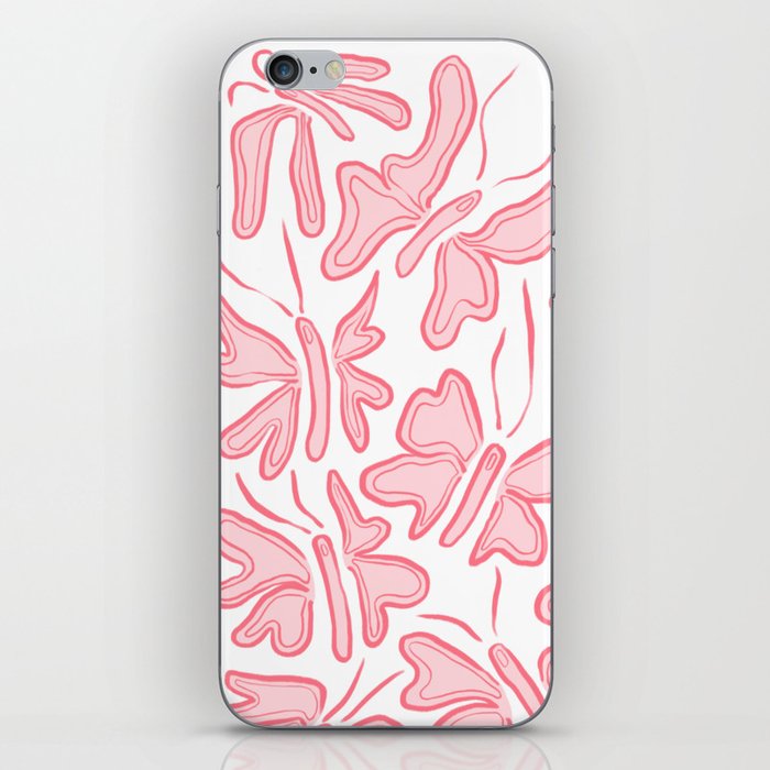 Pink Butterflies iPhone Skin