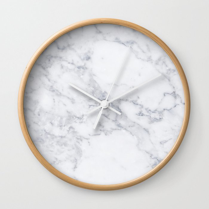 white marble Wall Clock