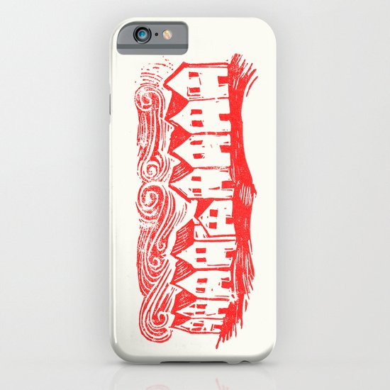 Sad Row (Red) iPhone & iPod Case